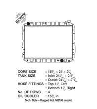 Load image into Gallery viewer, CSF 81-87 Toyota Landcruiser 4.2L A/T 4 Row All Metal Radiator - Corvette Realm