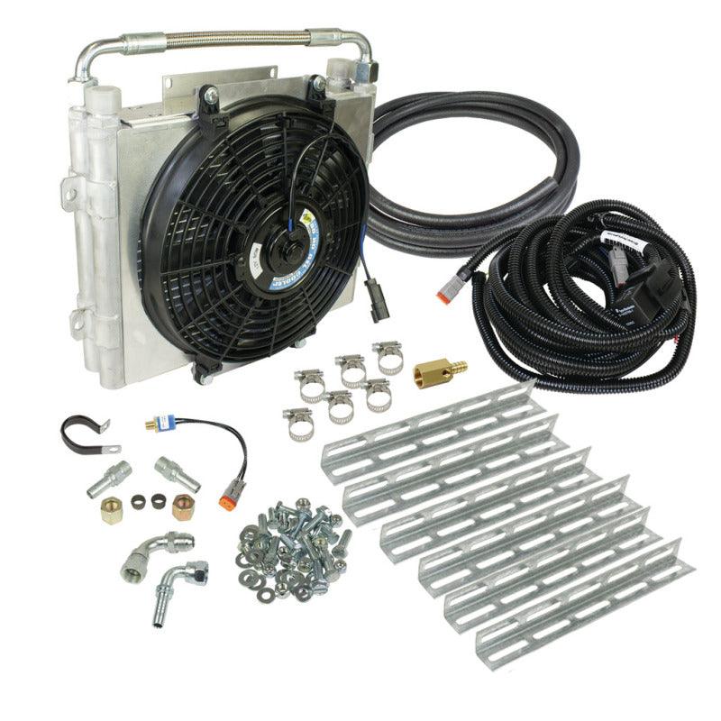 BD Diesel Xtrude Double Stacked Transmission Cooler Kit - Universial 1/2in Tubing - Corvette Realm