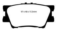Load image into Gallery viewer, EBC 06-08 Toyota RAV 4 2.4 Greenstuff Rear Brake Pads - Corvette Realm