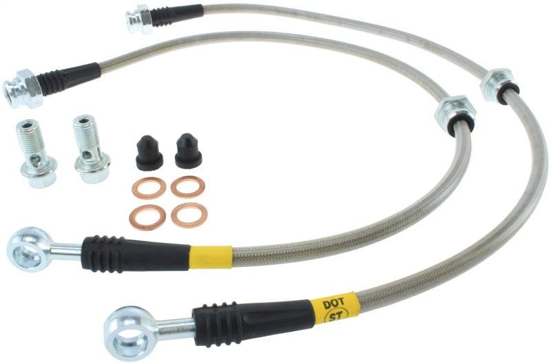 StopTech 00-06 Nissan Sentra SE-R Stainless Steel Rear Brake Lines - Corvette Realm