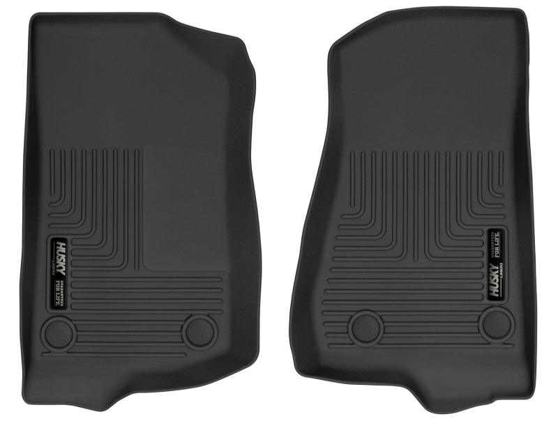 Husky Liners 19-24 Jeep Wrangler JL/JLU X-Act Contour Black Front Floor Liners - Corvette Realm