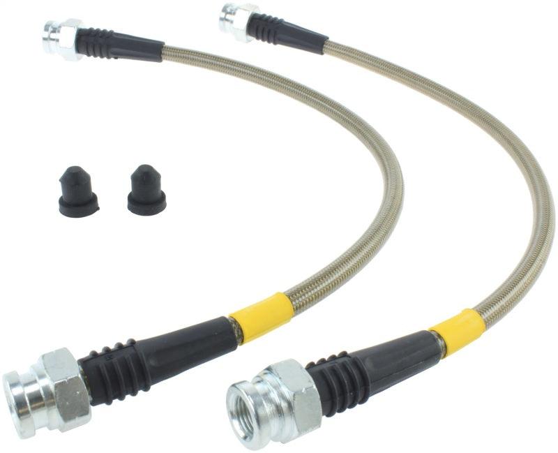 StopTech 07-08 Honda Fit Stainless Steel Rear Brake Lines - Corvette Realm