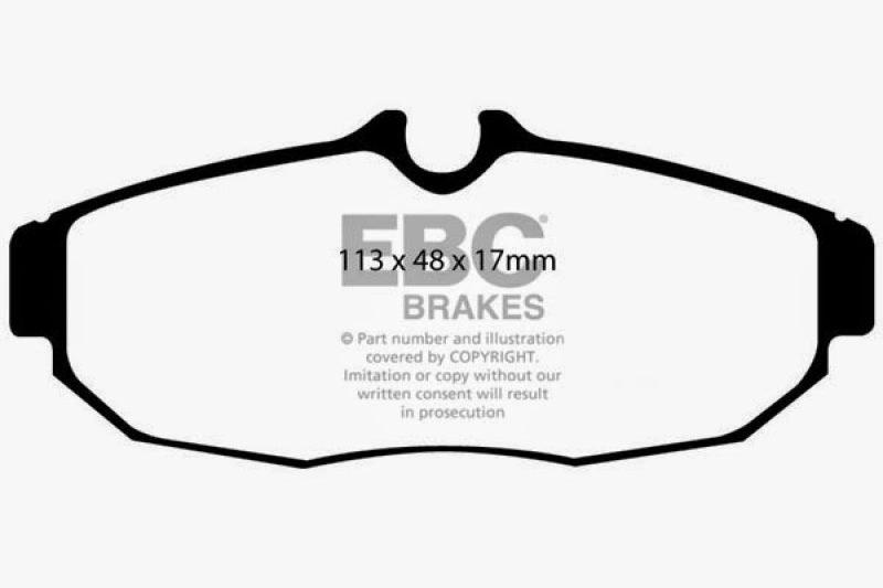 EBC 05-10 Ford Mustang 4.0 Yellowstuff Rear Brake Pads - Corvette Realm