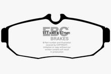 Load image into Gallery viewer, EBC 05-10 Ford Mustang 4.0 Yellowstuff Rear Brake Pads - Corvette Realm