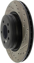 Load image into Gallery viewer, StopTech 06 BMW 330 / 07-09 BMW 335 Slotted &amp; Drilled Left Rear Rotor - Corvette Realm