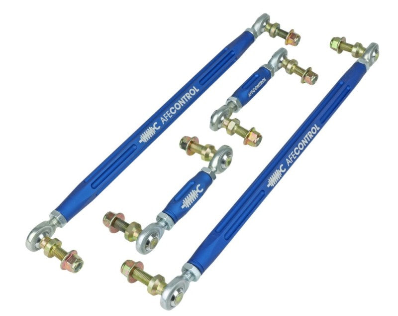 aFe Control 20-21 Toyota Supra 3.0L Adjustable Sway Bar End Links Kit - Front & Rear