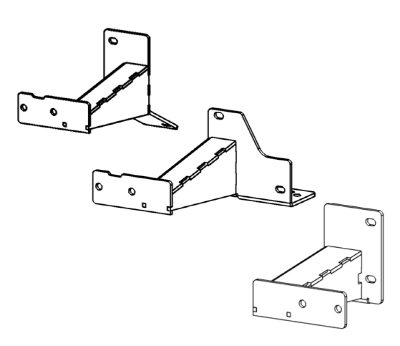 Go Rhino 14-23 Toyota 4Runner(Excl Nightshade/TRD) Dominator Xtreme Frame Slider Mounting Brackets - Corvette Realm