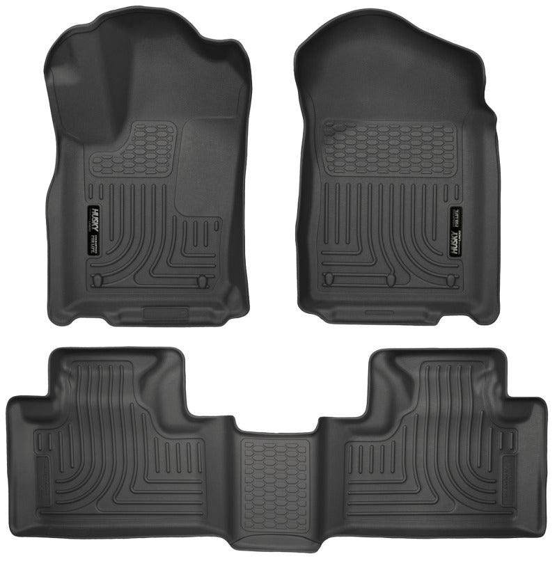 Husky Liners 11-13 Dodge Durango / 11-13 Jeep Grand Cherokee WeatherBeater Combo Black Floor Liners - Corvette Realm