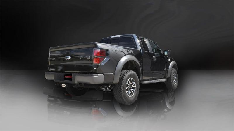 Corsa 11-13 Ford F-150 Raptor 6.2L V8 145in Wheelbase Polished Xtreme Cat-Back Exhaust - Corvette Realm