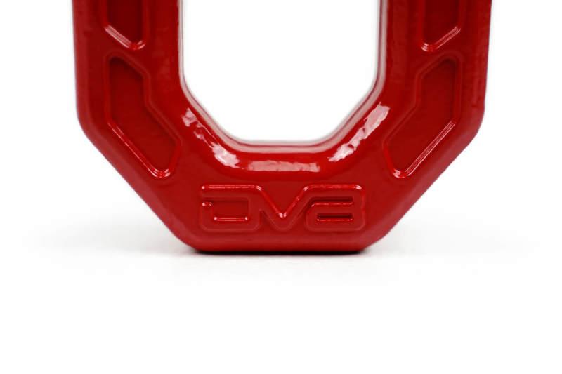 DV8 Offroad Elite Series D-Ring Shackles - Pair (Red) - Corvette Realm