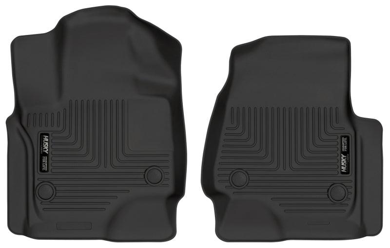 Husky Liners 18-22 Ford Expedition WeatherBeater Black Front Floor Liners - Corvette Realm