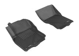 3D MAXpider 2005-2019 Nissan Frontier Crew/King Cab Kagu 1st Row Floormat - Black