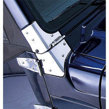 Load image into Gallery viewer, Rugged Ridge 97-06 Jeep Wrangler Stainless Steel Windshield Hinges - Corvette Realm
