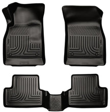 Load image into Gallery viewer, Husky Liners 11-12 Chevrolet Cruze WeatherBeater Combo Black Floor Liners - Corvette Realm