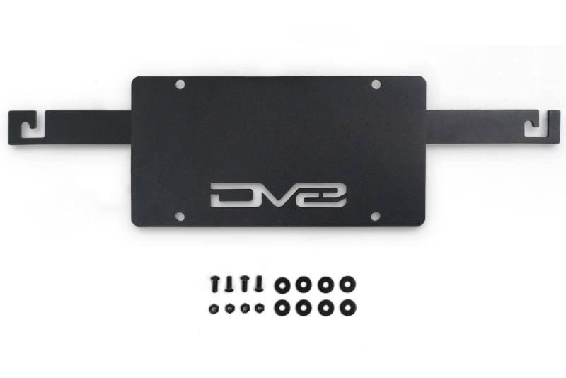 DV8 Offroad 21-23 Ford Bronco Capable Bumper Front License Plate Mount - Corvette Realm