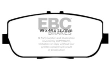 Load image into Gallery viewer, EBC 06-15 Mazda Miata MX5 2.0 Yellowstuff Rear Brake Pads - Corvette Realm