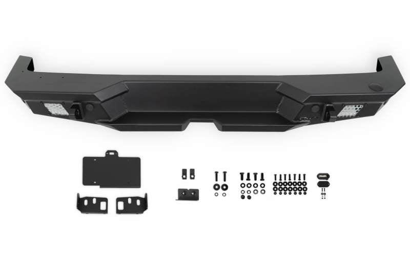 DV8 Offroad 2018 Jeep Wrangler JL MTO Series Rear Bumper w/ Optional Tire Carrier - Corvette Realm