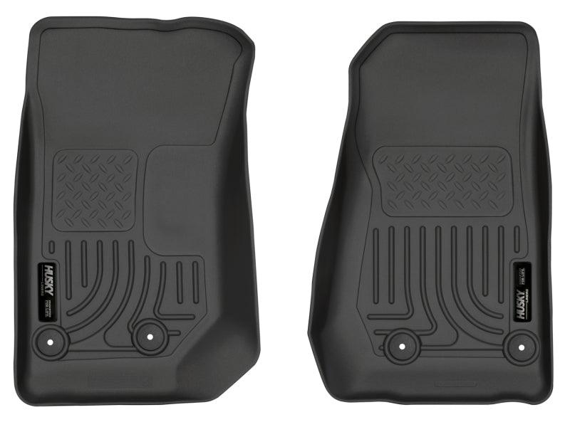 Husky Liners 14 Jeep Wrangler 2/4 Door Weatherbeater Black Front Floor Liners - Corvette Realm