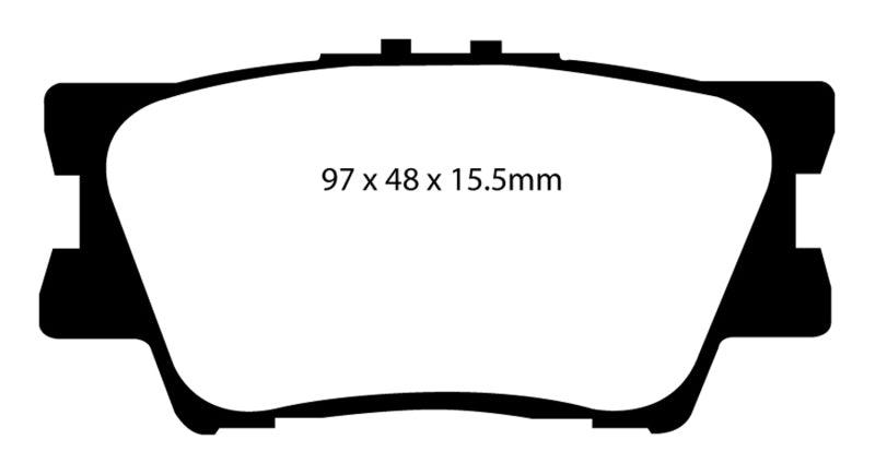 EBC 06-08 Toyota RAV 4 2.4 Greenstuff Rear Brake Pads - Corvette Realm