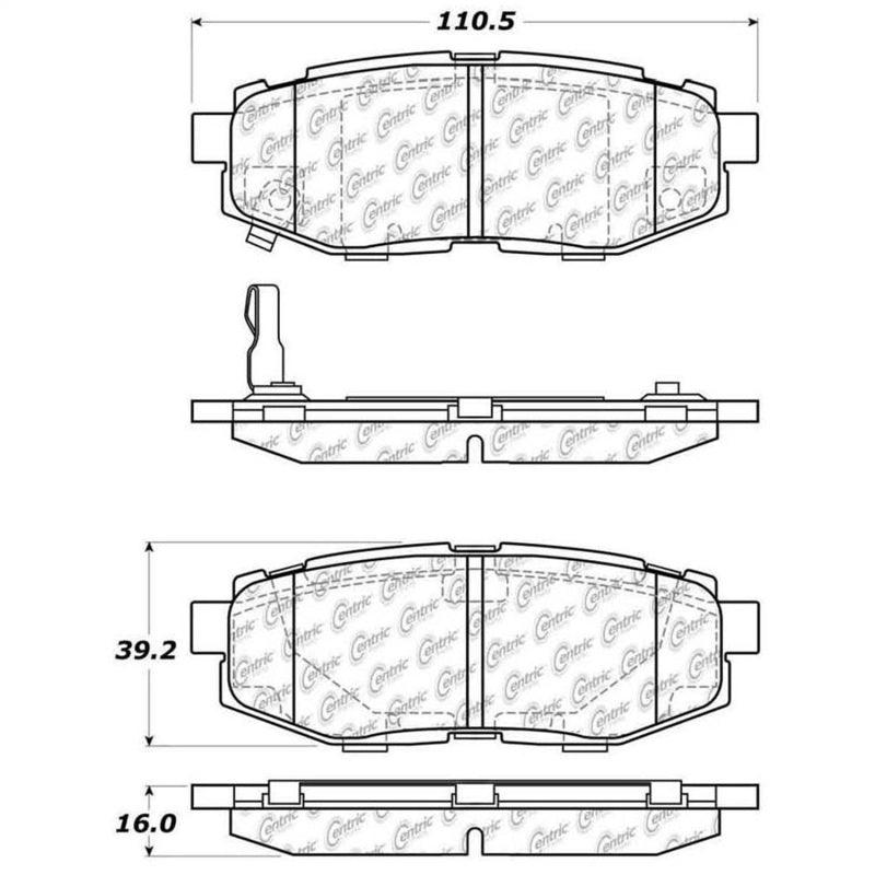 StopTech Street Touring 06-10 Subaru Legacy Sedan/Outback/13 BRZ Rear Brake Pads - Corvette Realm