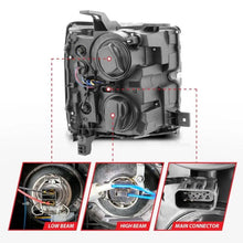 Load image into Gallery viewer, ANZO Projector Headlights 15-17 Chevrolet Silverado 2500HD / 3500HD Chrome w/ Chrome Rim - Corvette Realm