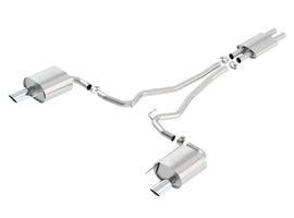 Borla 15-17 Ford Mustang 3.7L V6 MT/AT ATAK Cat Back Exhaust 2.25in Pipe 4in Single Round Rolled Tips