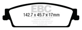 EBC 15+ Gmc Yukon XL / Denali XL 1500 Extra Duty Rear Brake Pads - Corvette Realm