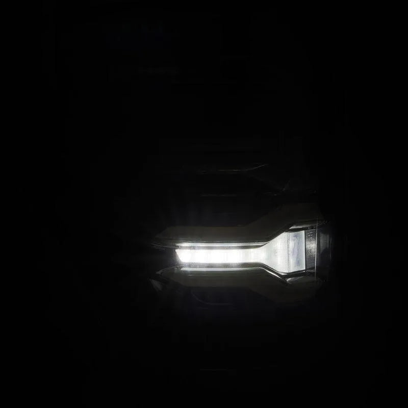 AlphaRex 21-22 Ford F150 LUXX LED Projector Tail Lights - Alpha-Black - Corvette Realm
