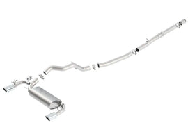 Borla 16-18 Ford Focus RS 2.3L MT Round Angle-Cut Tips Split Rear Exit ATAK Catback Exhaust