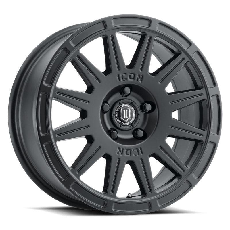 ICON Ricochet 17x8 5x4.5 38mm Offset 6in BS Satin Black Wheel - Corvette Realm