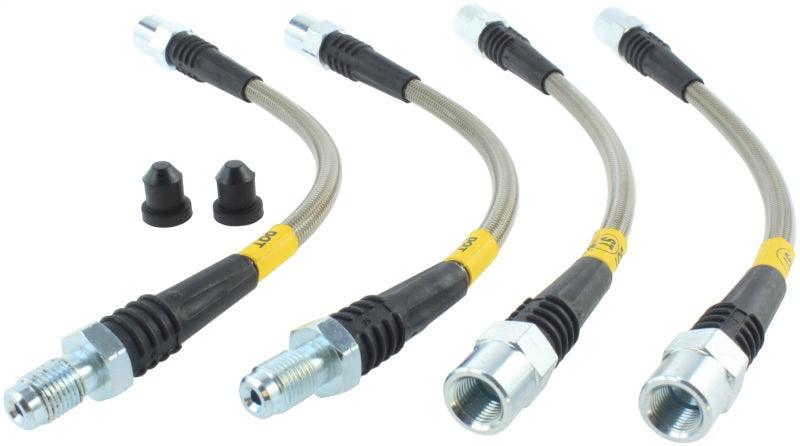 StopTech 87-91 BMW M3 / 89-4/91 325/328 Series (E30/E36) Rear Stainless Steel Brake Line Kit - Corvette Realm