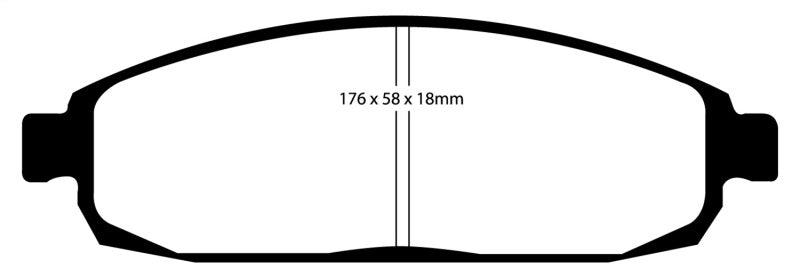 EBC 05-10 Jeep Commander 3.7 Greenstuff Front Brake Pads - Corvette Realm