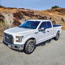 Load image into Gallery viewer, Westin 15-26/17-26 Ford F-150/F-250/F-350/F-450 SuperCab Outlaw Drop Nerf Step Bars Tex Black