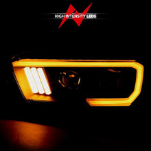 Load image into Gallery viewer, ANZO 2016-2017 Toyota Tacoma Projector Headlights w/ Plank Style Switchback Black w/ Amber - Corvette Realm
