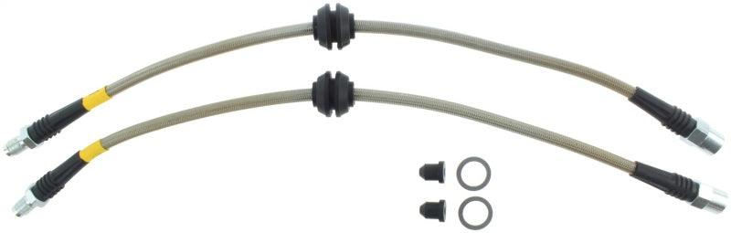 StopTech 08-10 Mini Cooper Stainless Steel Rear Brake Lines - Corvette Realm