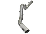 aFe LARGE BORE HD 5in 409-SS DPF-Back Exhaust w/Polished Tip 2017 Ford Diesel Trucks V8 6.7L (td)