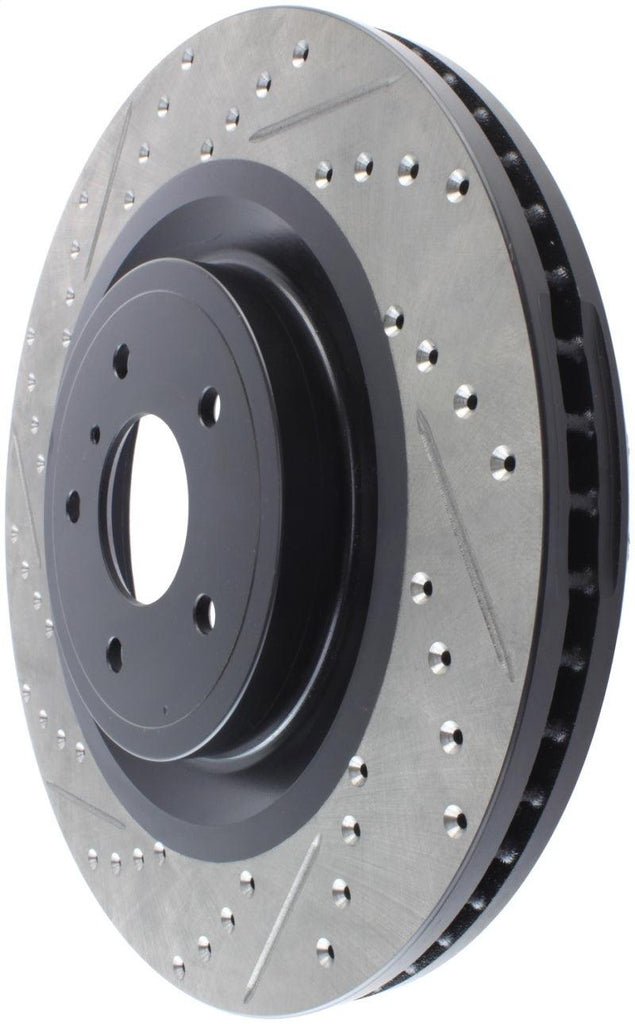 StopTech Infiniti G37 / Nissan 370Z SportStop Slotted & Drilled Front Right Rotor - Corvette Realm