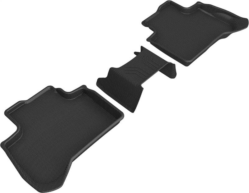 3D MAXpider 2018-2020 BMW X3 (G01)/X4 (G02) Kagu 2nd Row Floormats - Black - Corvette Realm