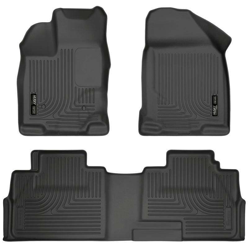 Husky Liners 07-13 Ford Edge / 07-13 Lincoln MKX Weatherbeater Black Front & 2nd Seat Floor Liners - Corvette Realm