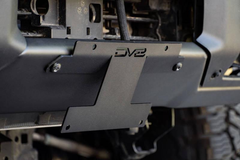 DV8 Offroad 21-22 Ford Bronco Factory Front Bumper Licence Relocation Bracket - Front - Corvette Realm