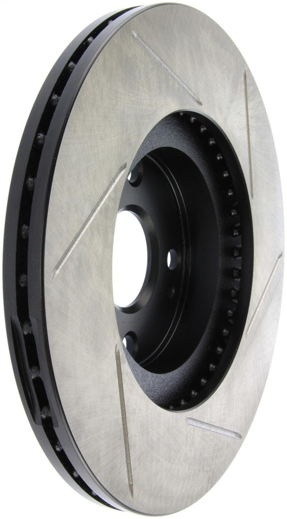 StopTech Power Slot 01-05 Mazda Miata Sport Suspension/Turbo SportStop Slotted Front Right Rotor - Corvette Realm