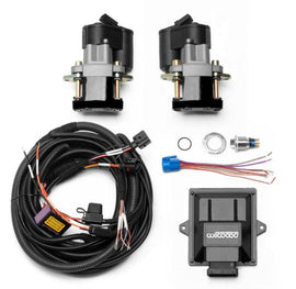 Wilwood Electronic Parking Brake Rear Retrofit Brake Kit - Black Powder Coat Caliper - Corvette Realm