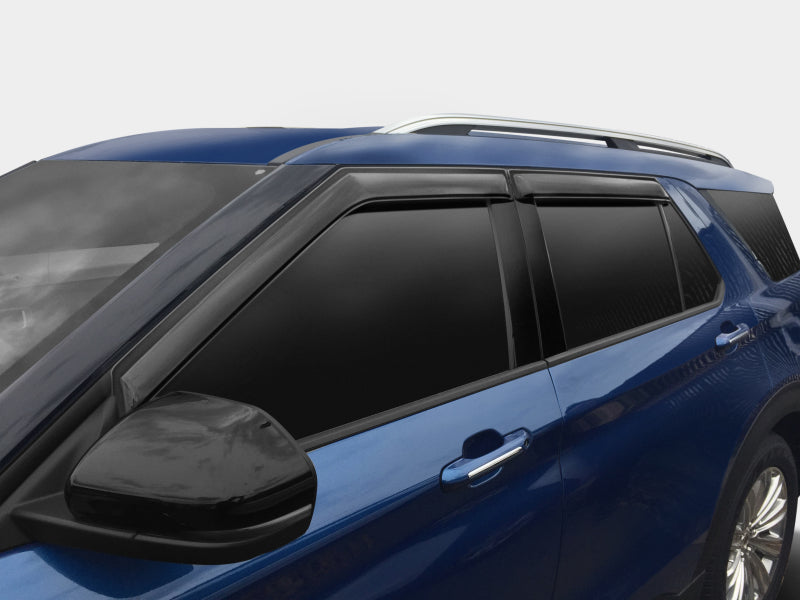 AVS 2020 Ford Explorer Ventvisor Outside Mount Window Deflectors 4pc - Smoke