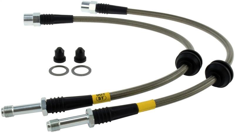 StopTech 09 Audi A4 Sedan / 08-10 A5-S5 Rear Stainless Steel Brake Line Kit - Corvette Realm