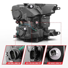 Load image into Gallery viewer, ANZO 2018-2020 Ford F-150 Projector Headlight w/ Plank Style Switchback Black Housing - Corvette Realm