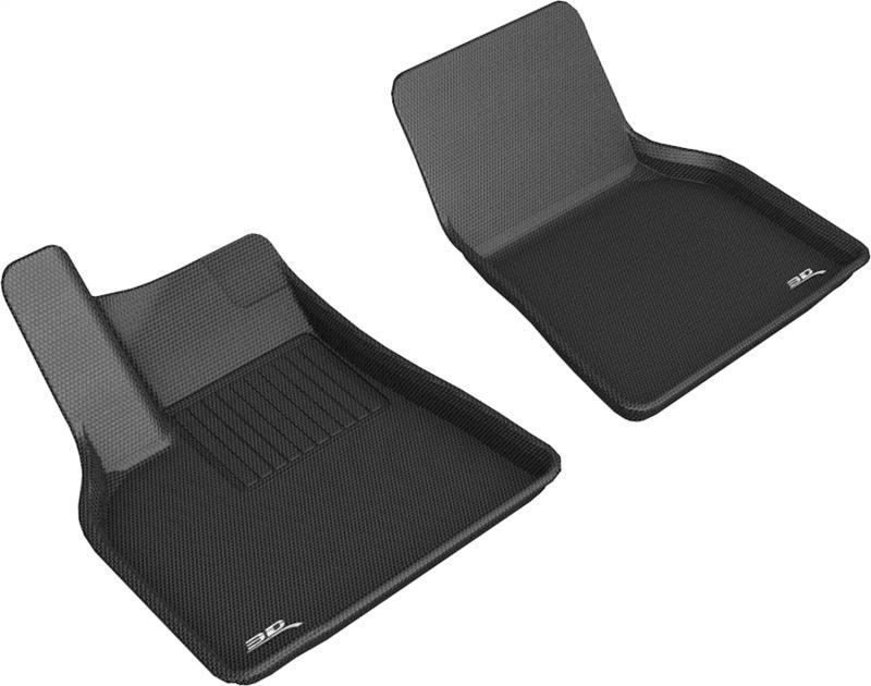 3D MAXpider 2020-2020 Tesla Model Y Kagu 1st Row Floormat - Black - Corvette Realm