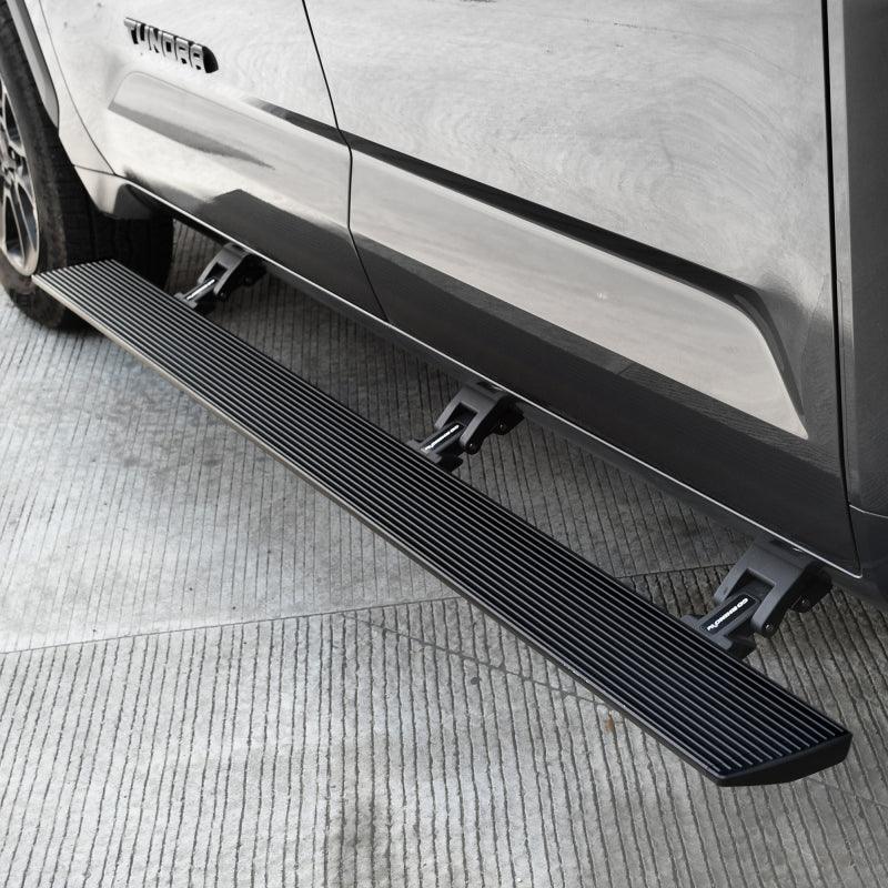 Go Rhino 22-23 Toyota Tundra CrewMax Cab 4dr E-BOARD E1 Electric Running Board Kit - Tex. Blk - Corvette Realm