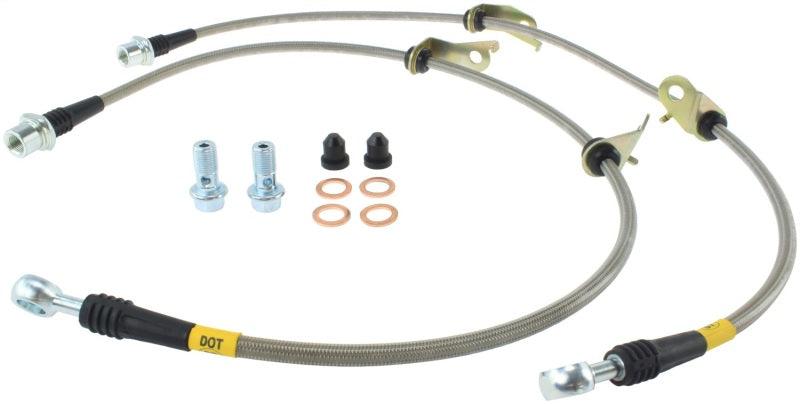 StopTech 11-17 Lexus CT200h Stainless Steel Front Brake Lines - Corvette Realm