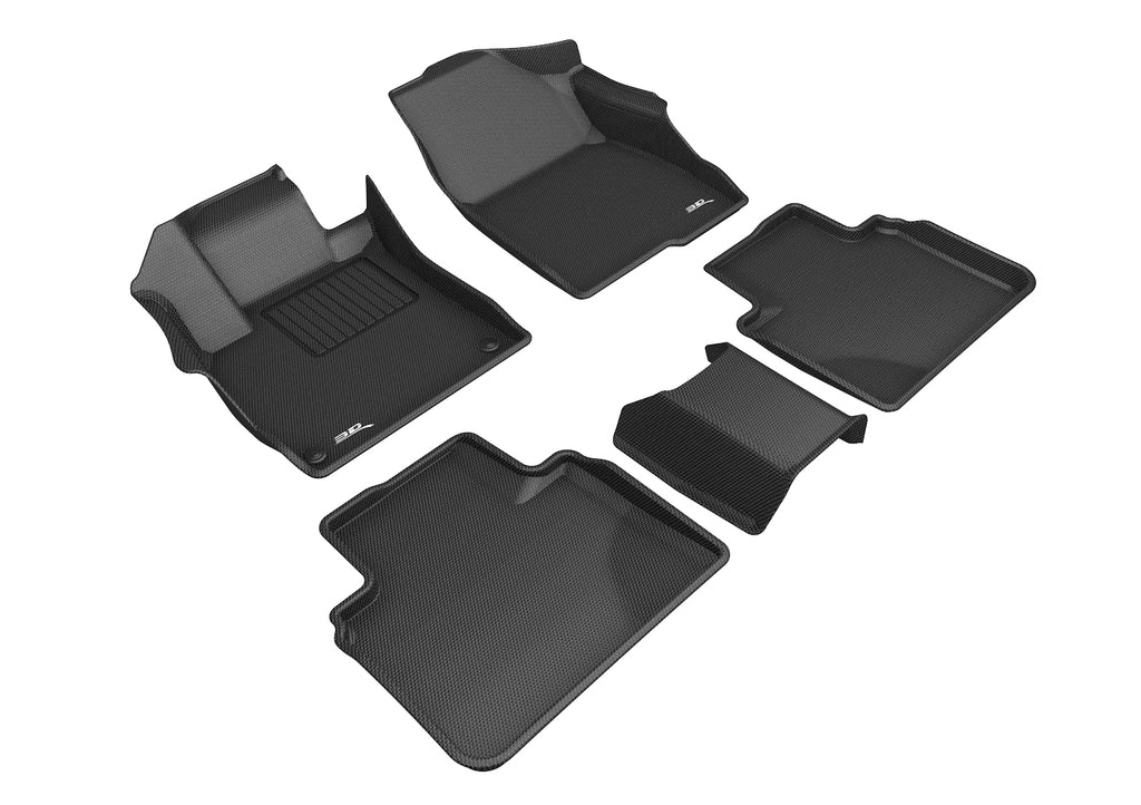 3D MAXpider 2018-2020 Honda Accord Kagu 1st & 2nd Row Floormats - Black