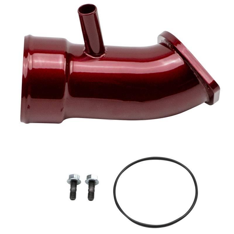 Wehrli 17-19 Chevrolet 6.6L L5P Duramax 3.5in Intake Horn w/PCV Port - Bengal Red - Corvette Realm